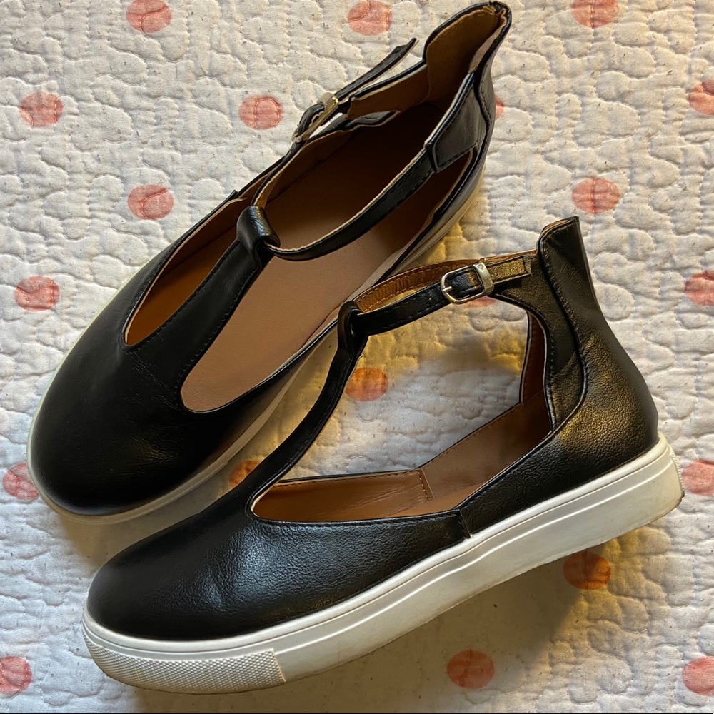 Black Cut Out Shoes